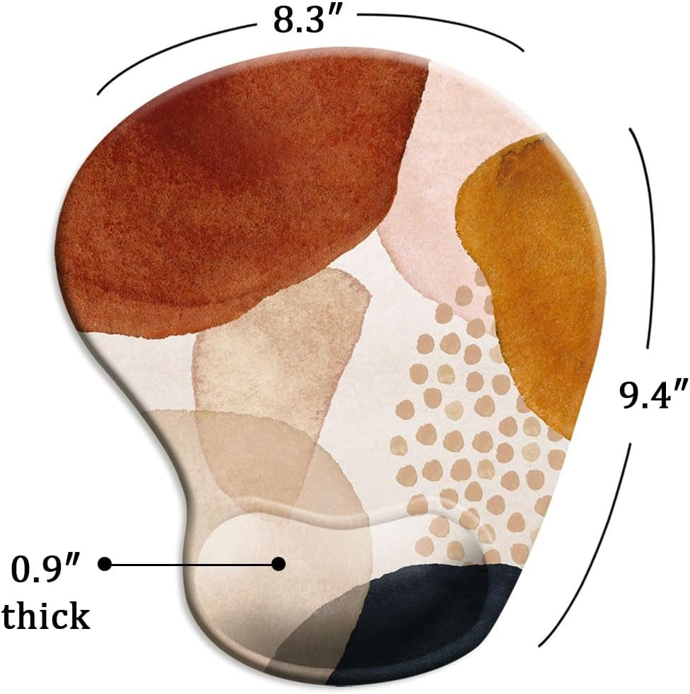 Ergonomic Mouse Pad with Wrist Support and Coaster