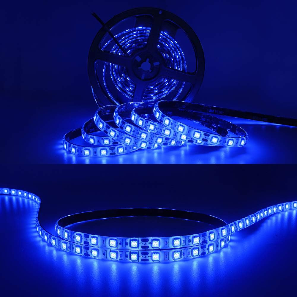 16.5FT Pontoon LED Light Strip, 12V Waterproof Marine Light for Interior and Deck, Night Fishing. Ideal for Pontoon and Fishing Boat