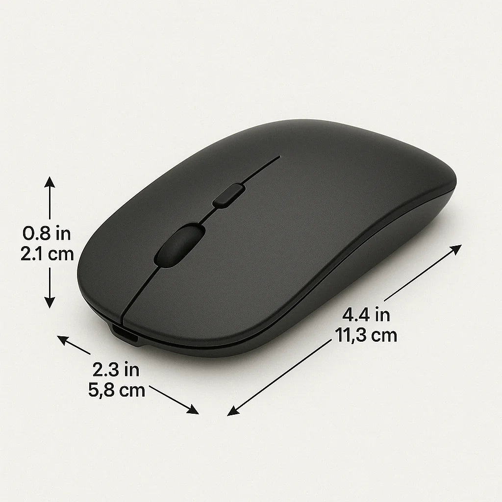 Rechargeable Wireless Bluetooth Mouse for Laptop, PC, Ipad, 