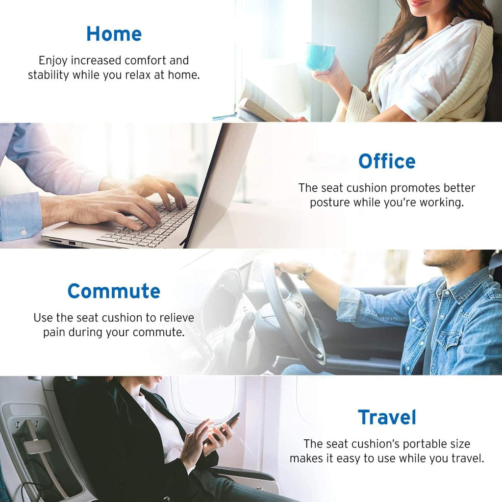 Donut Pillow, Large Seat Cushion for Relief Tailbone Pain, Hemmoroid Treatment, Bed Sores, Prostate, Coccyx, Sciatica, Pregnancy, Postpartum, Ergonomic Design (Velour Cover for Male)