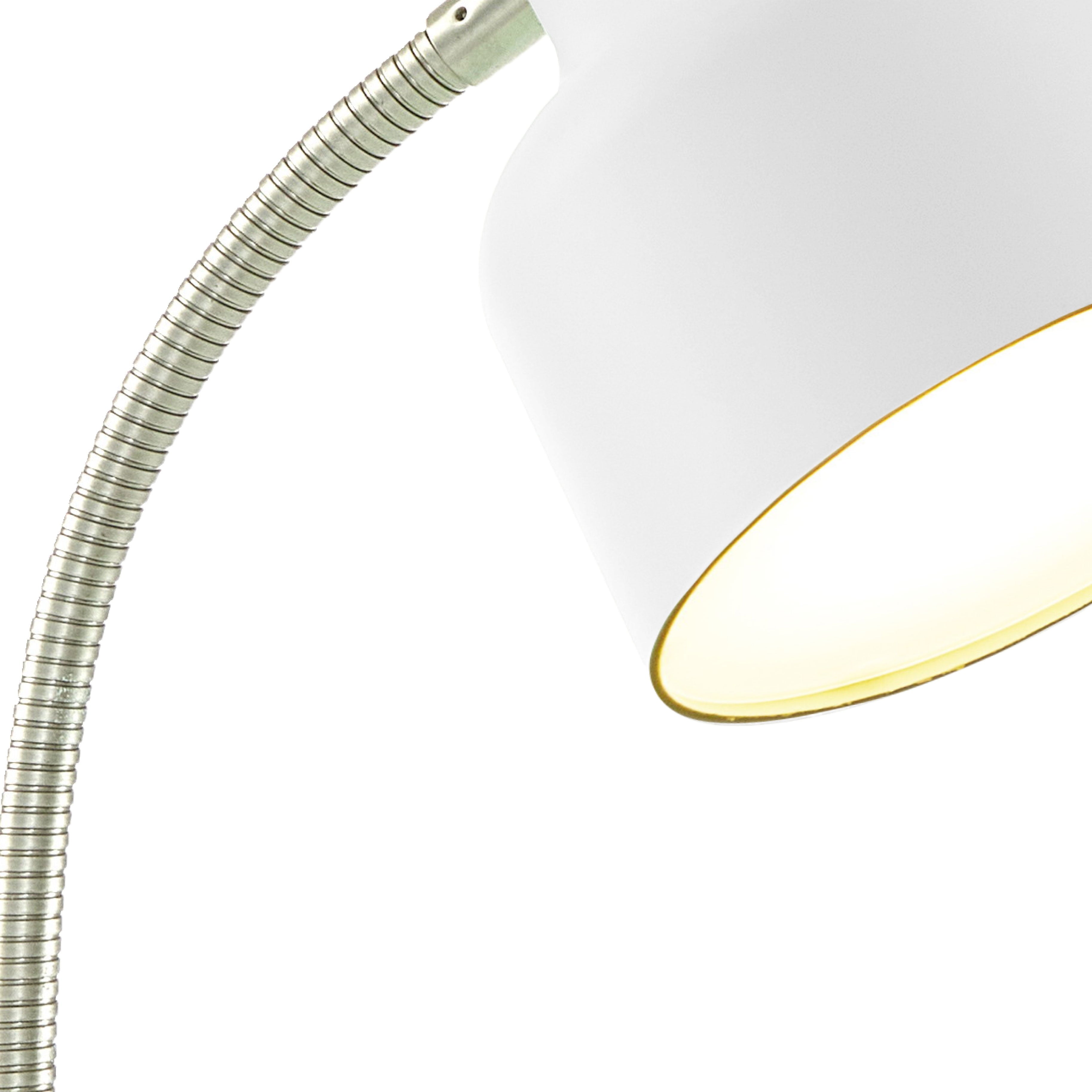 17" LED Catch-All Base & AC Outlet Adjustable Flexible Desk Lamp