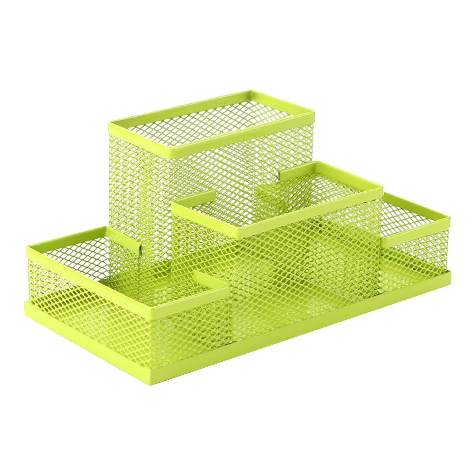 Pencil Holder, Mesh Desktop Organizer and Holder for Pen, Pencil, Small Office Supplies and Stationary Accessories Storage Organization. Use for Dorm, College & Green