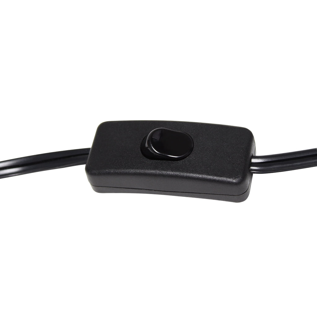 Modern Iron Desk Lamp with Glass Shade White