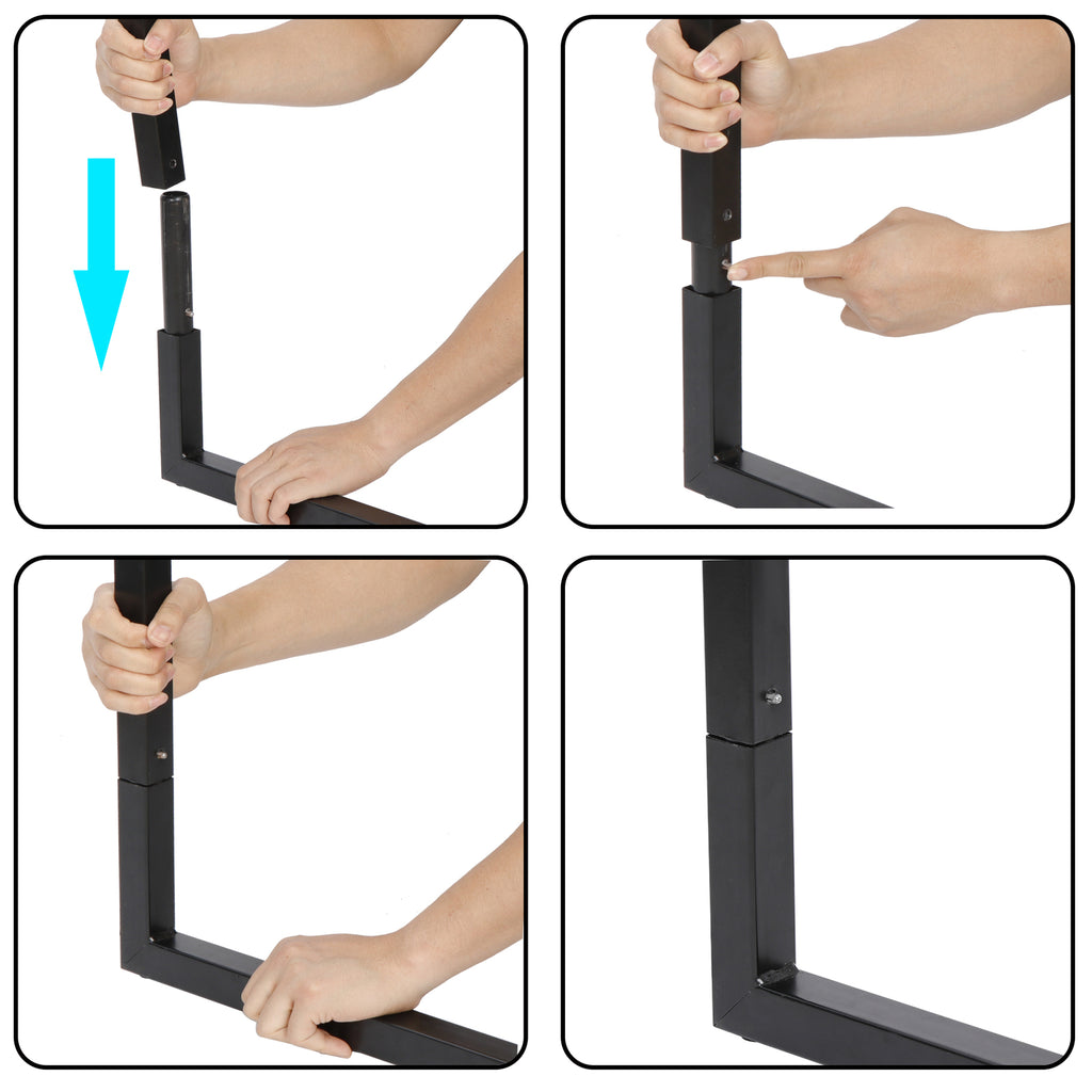 47" Modern Laptop Computer Desk Office Table PC Laptop Study Writing Desk Black