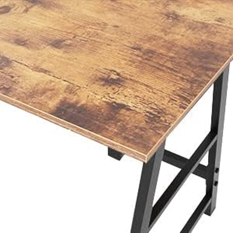 Tplus-140-Fg Office Desk, 55 Inch, Rustic Brown