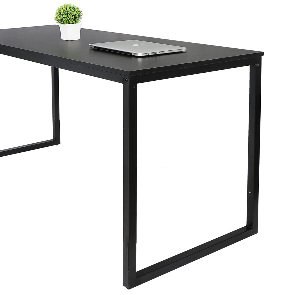 47" Modern Laptop Computer Desk Office Table PC Laptop Study Writing Desk Black