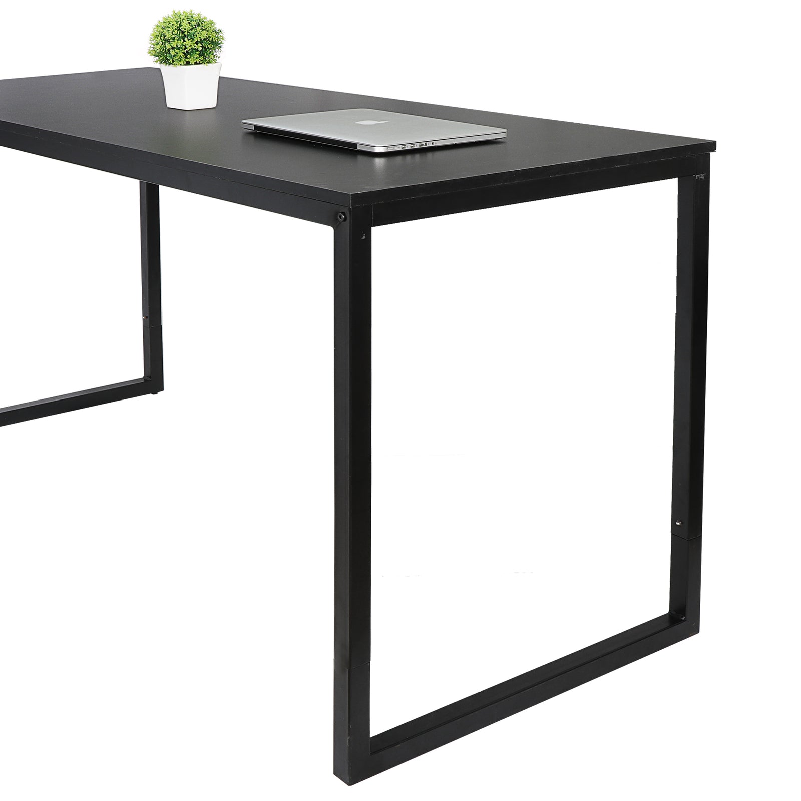 47" Modern Laptop Computer Desk Office Table PC Laptop Study Writing Desk Black
