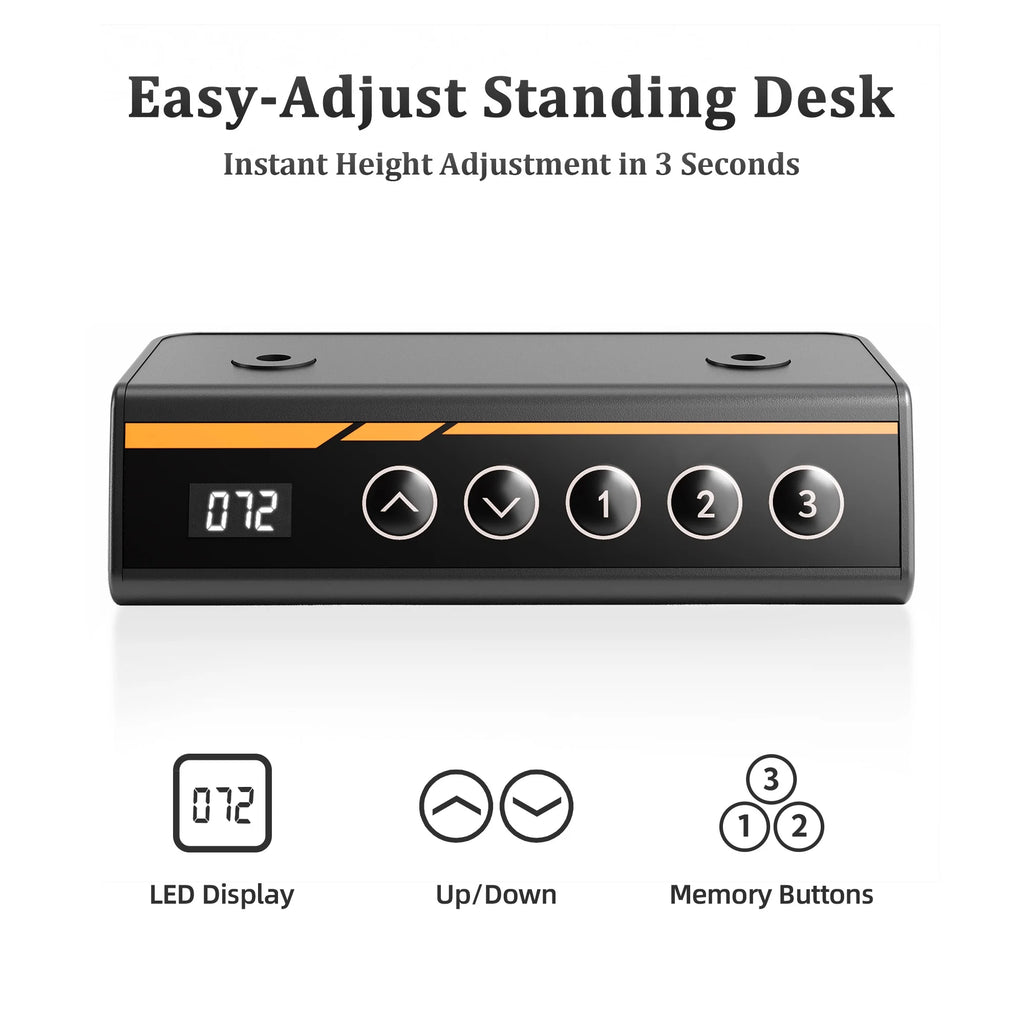 Electric Standing Desk, Adjustable Height Stand up Desk, 