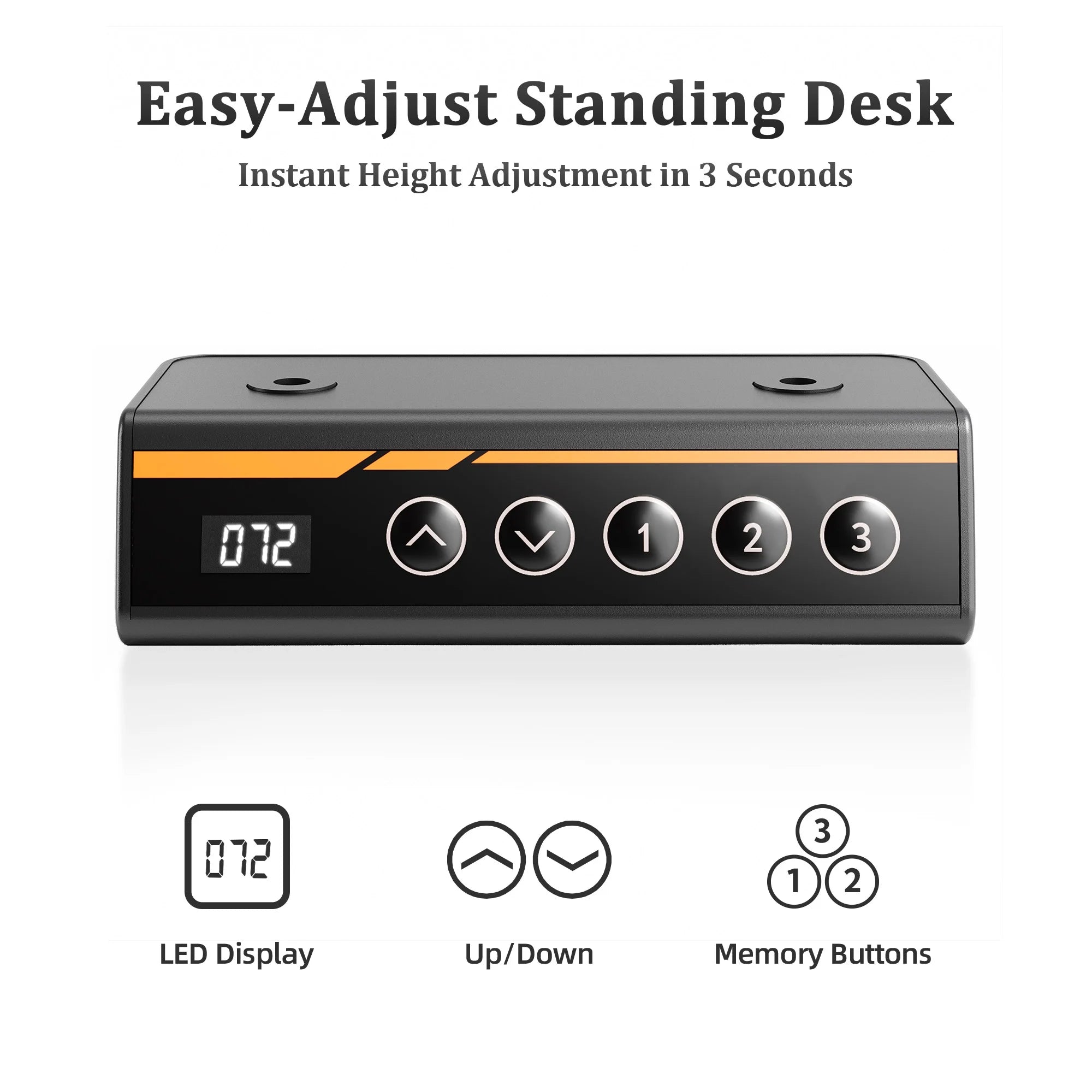 Electric Standing Desk, Adjustable Height Stand up Desk, 