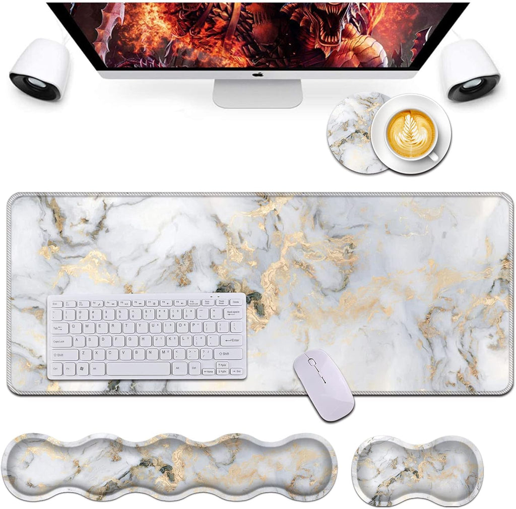 Keyboard Wrist Rest and Mouse Pad Wrist Support Set