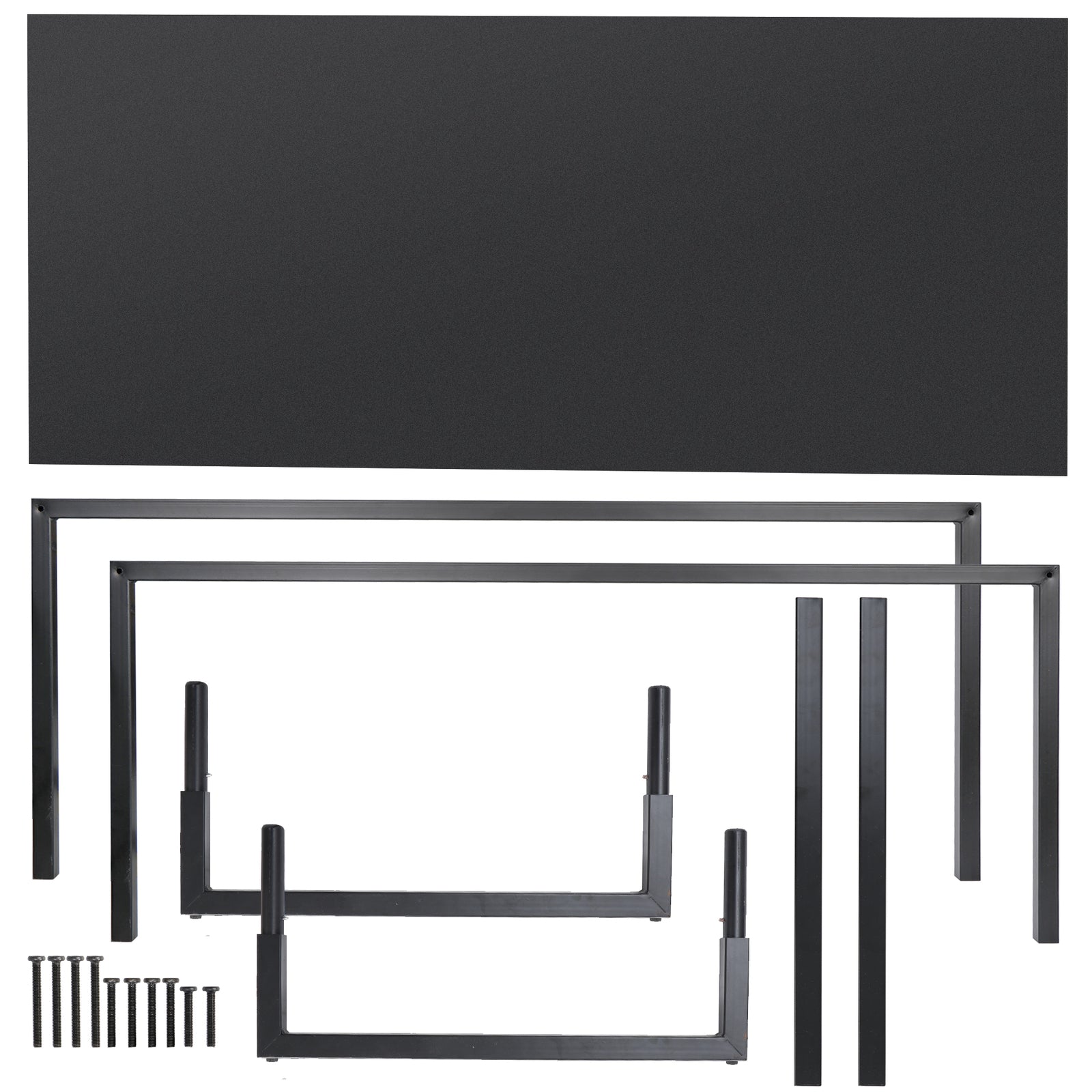 47" Modern Laptop Computer Desk Office Table PC Laptop Study Writing Desk Black