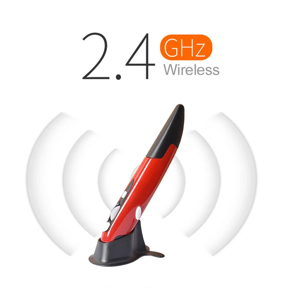 2.4Ghz Wireless Optical Pen Mouse Adjustable Optical Presenter Flip Pen Mouse for Tablet Laptop PC