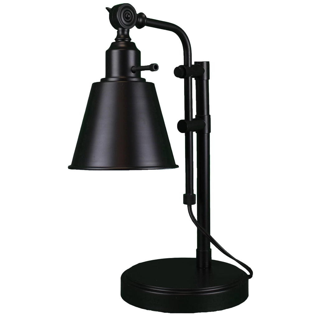 Adjustable Metal Desk Lamp, Black