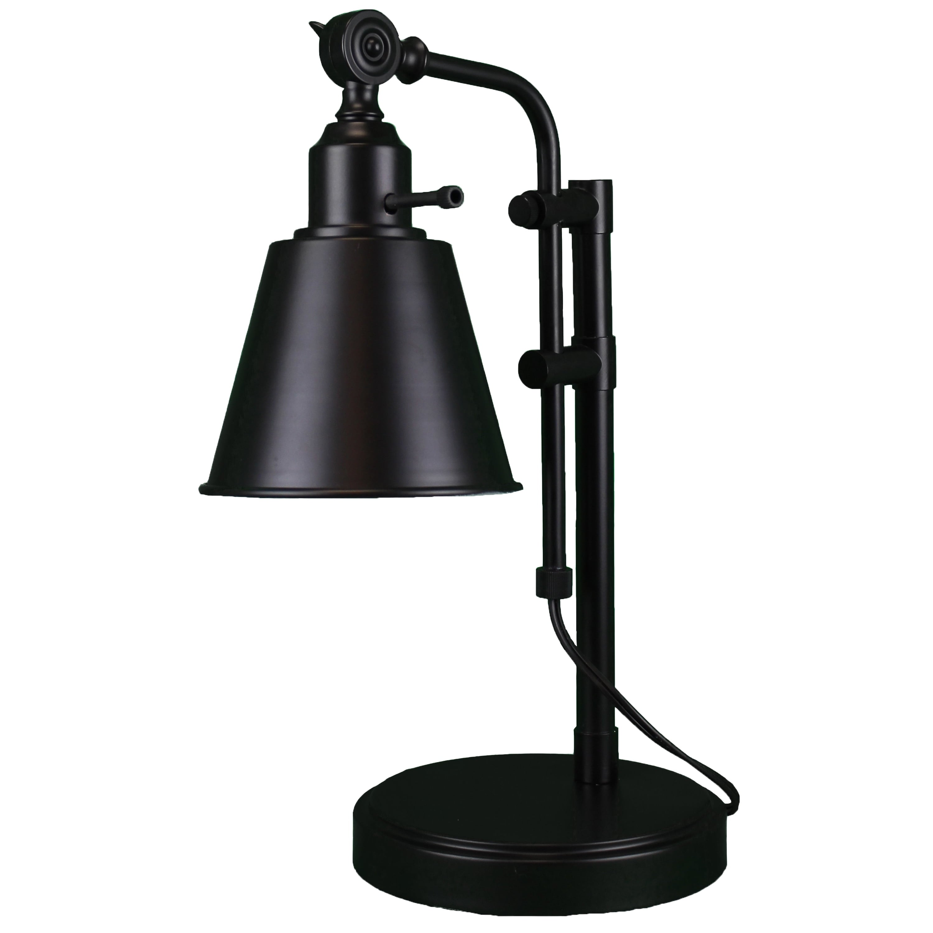 Adjustable Metal Desk Lamp, Black