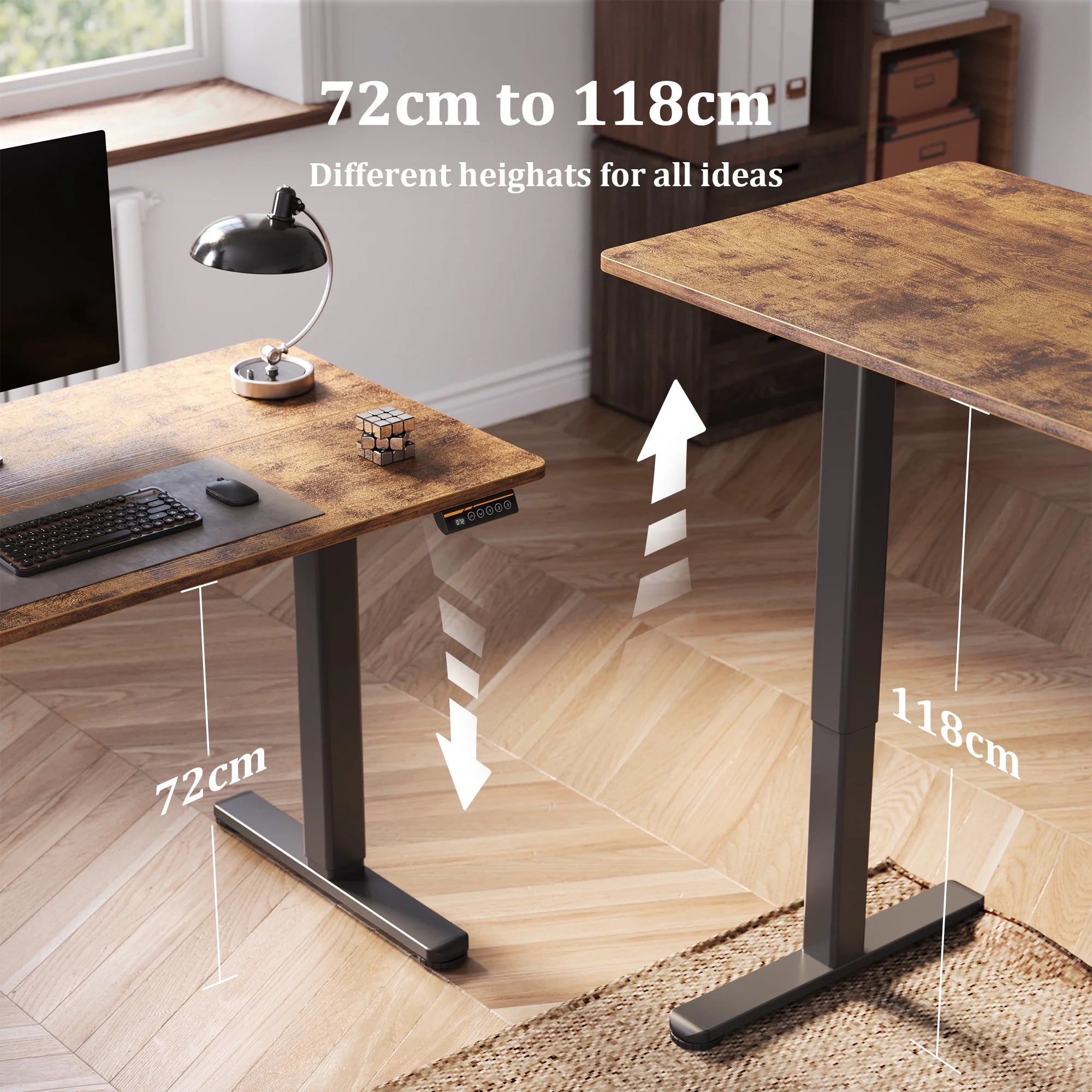 Electric Standing Desk, Adjustable Height Stand up Desk, 