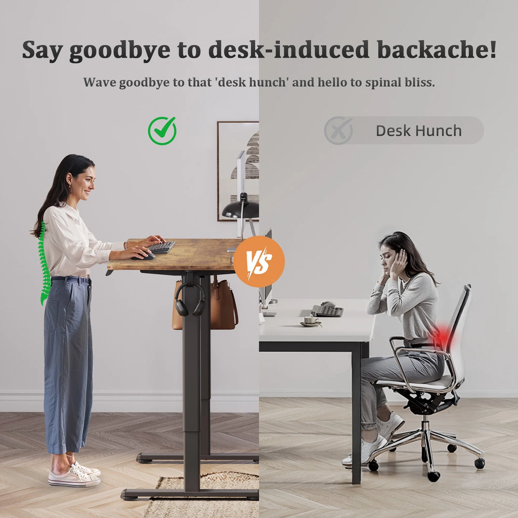 Electric Standing Desk, Adjustable Height Stand up Desk, 