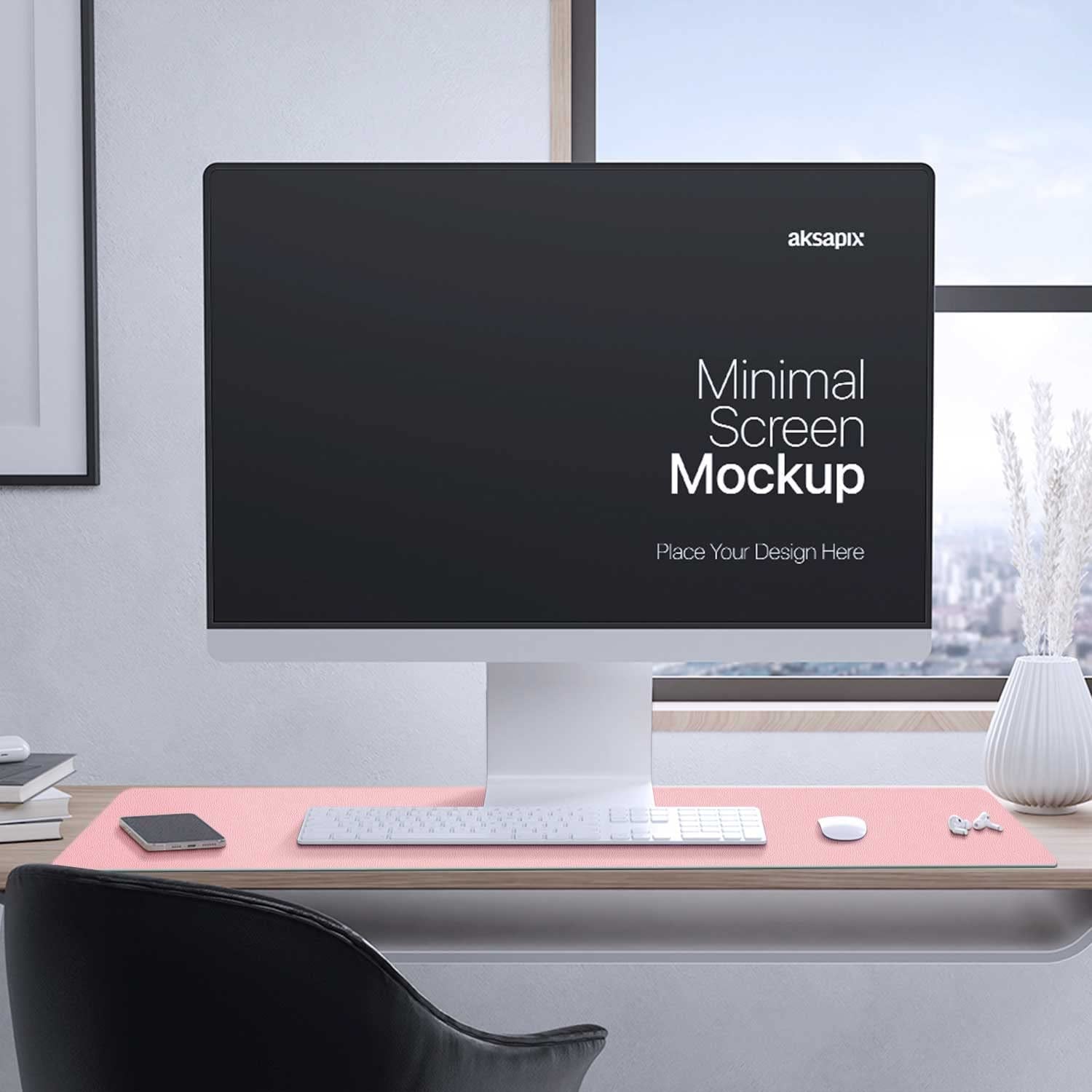 Double-Sided PU Leather Desk Pad - Non-Slip Large Mouse Pad & Desk Mat for Office, Home 