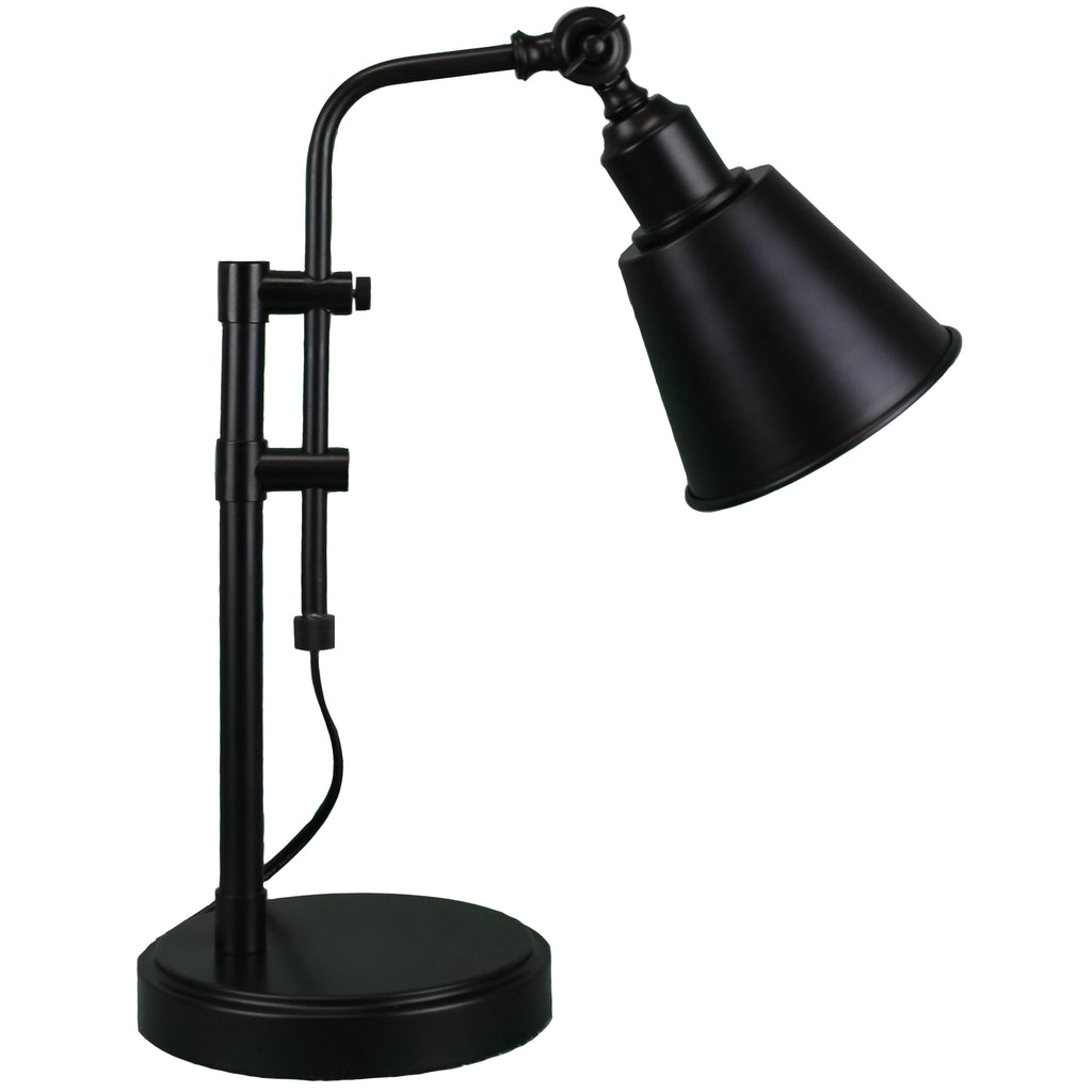Adjustable Metal Desk Lamp, Black
