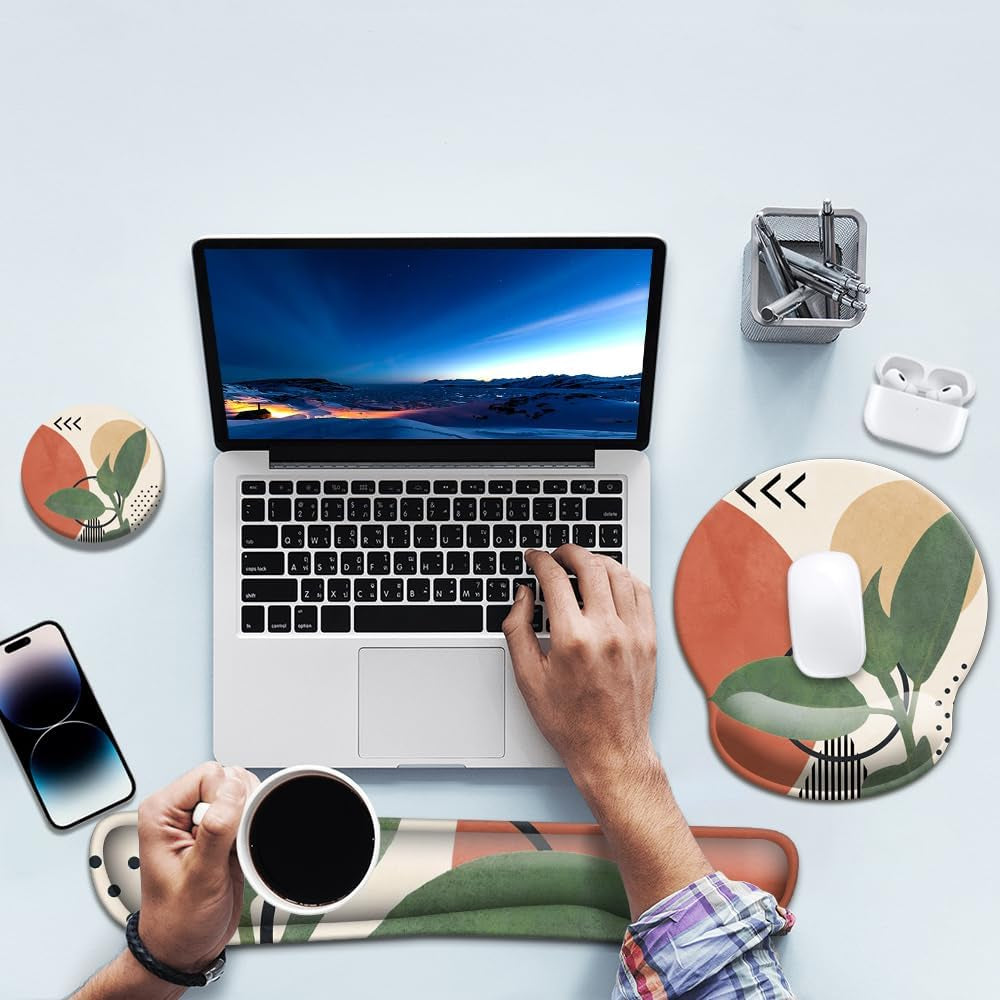 Keyboard Wrist Rest and Mouse Wrist Rest Pad