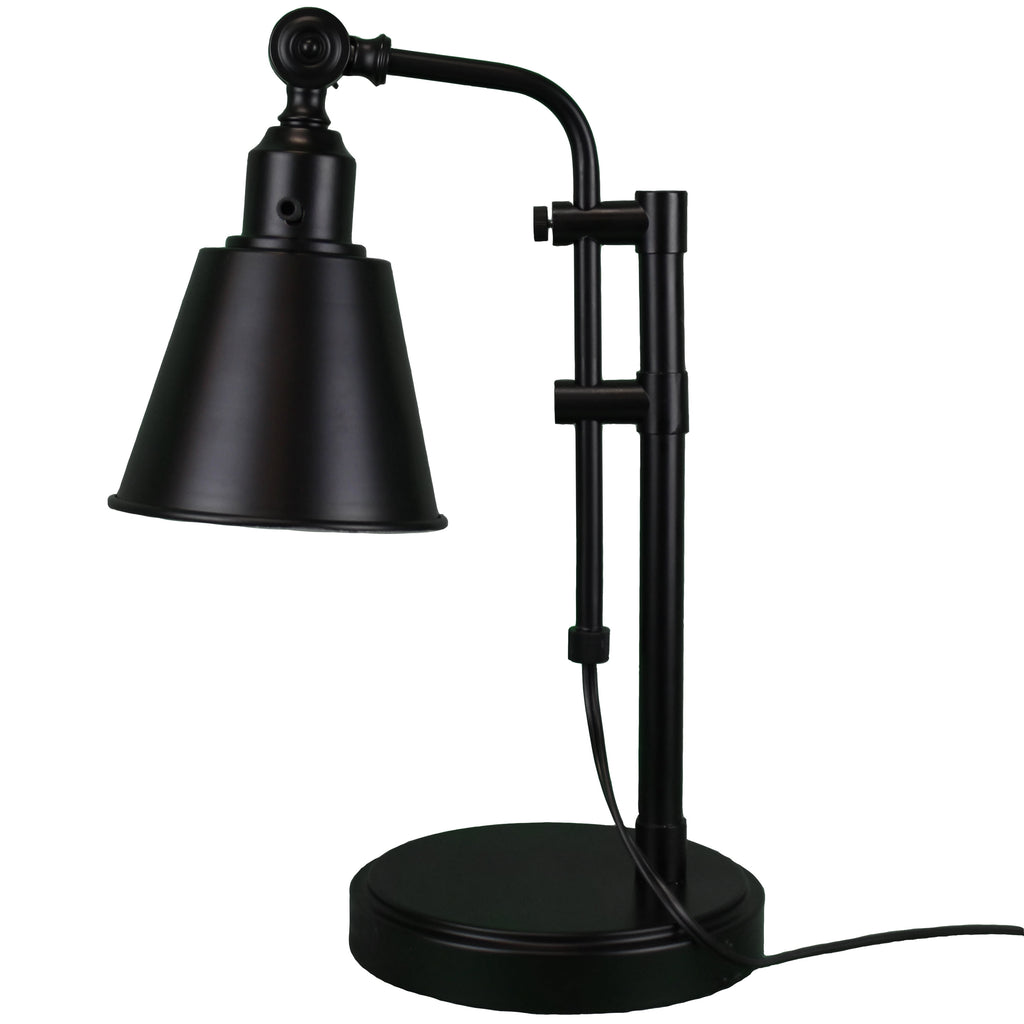 Adjustable Metal Desk Lamp, Black