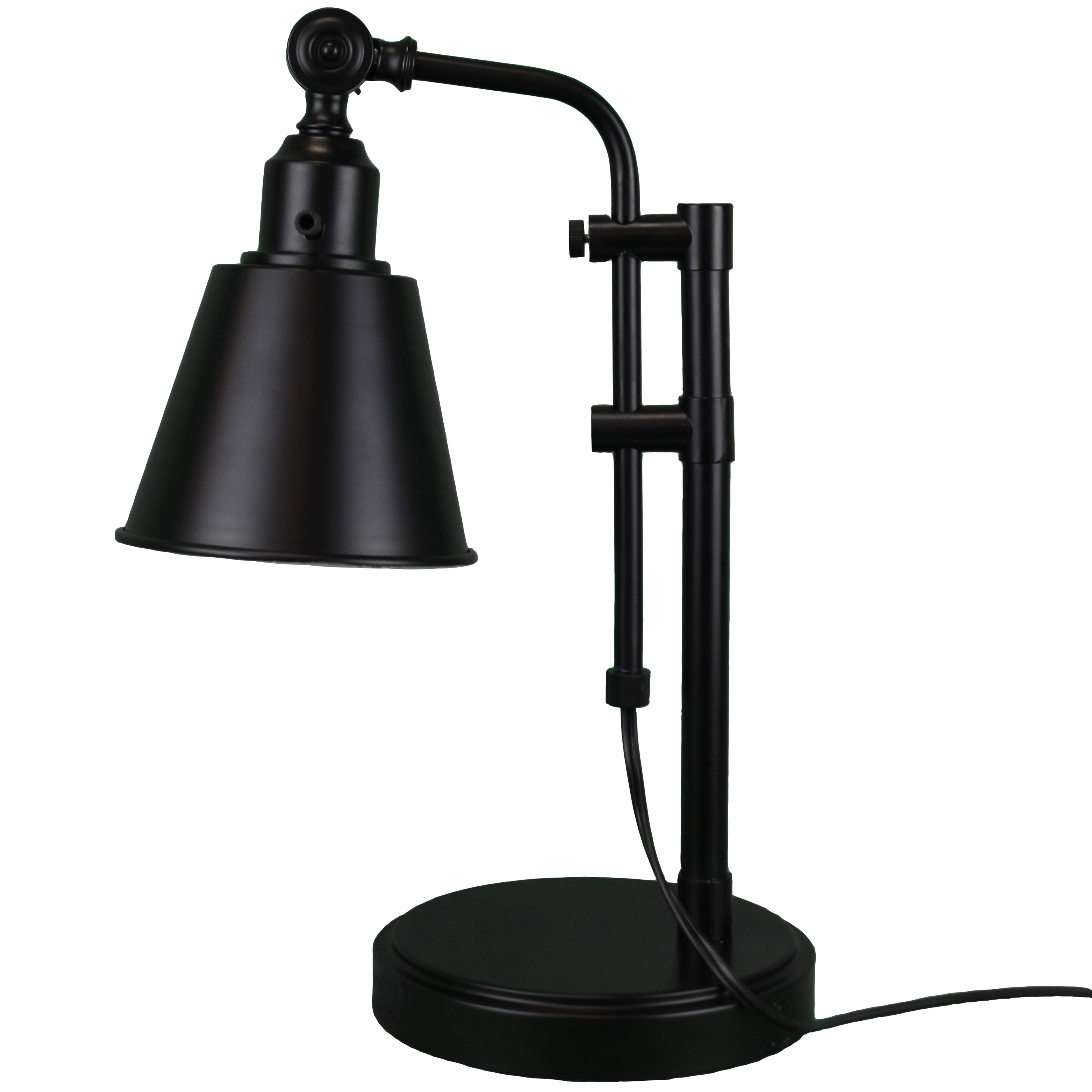Adjustable Metal Desk Lamp, Black
