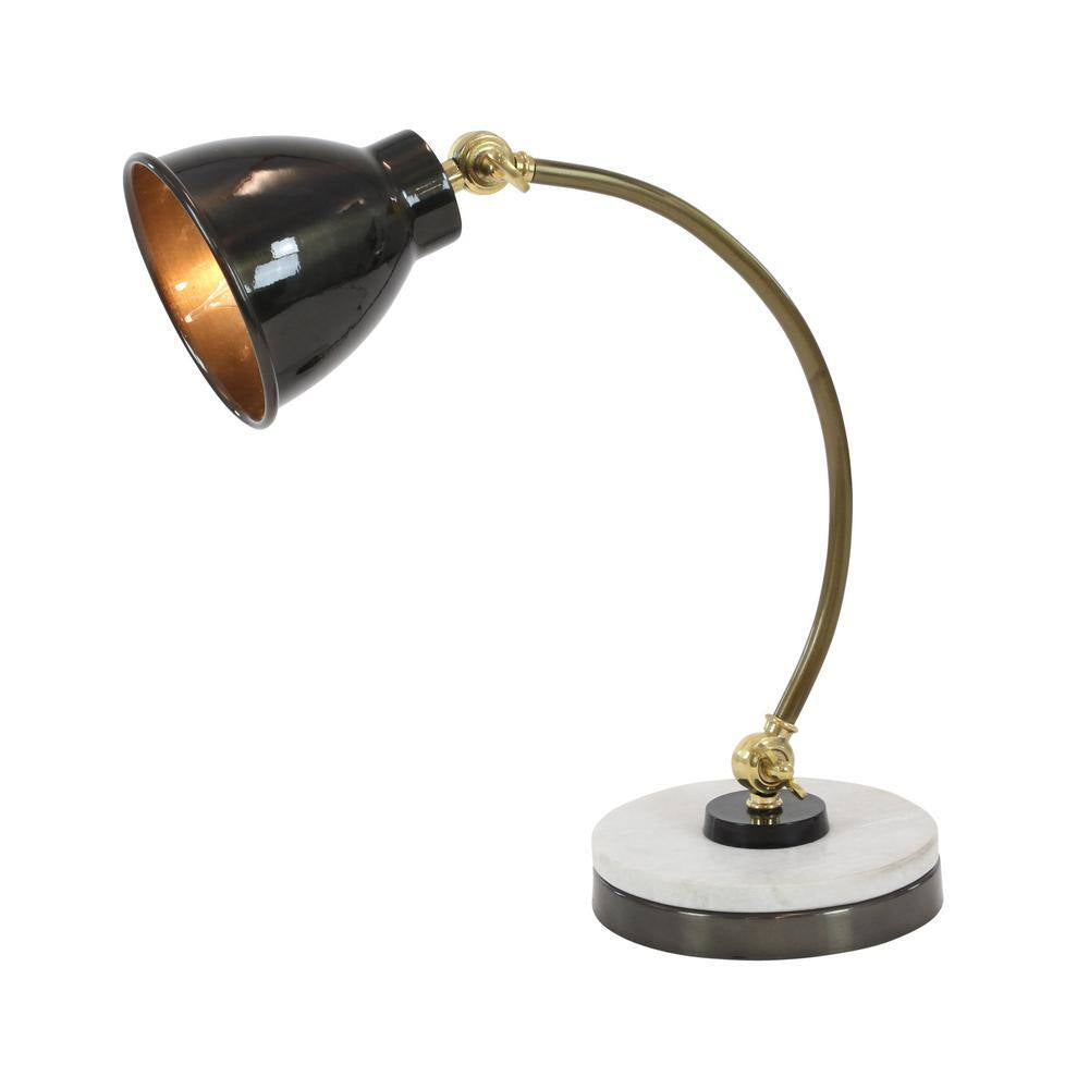 19 In. Black Metal Spotlight Task and Reading Desk Lamp