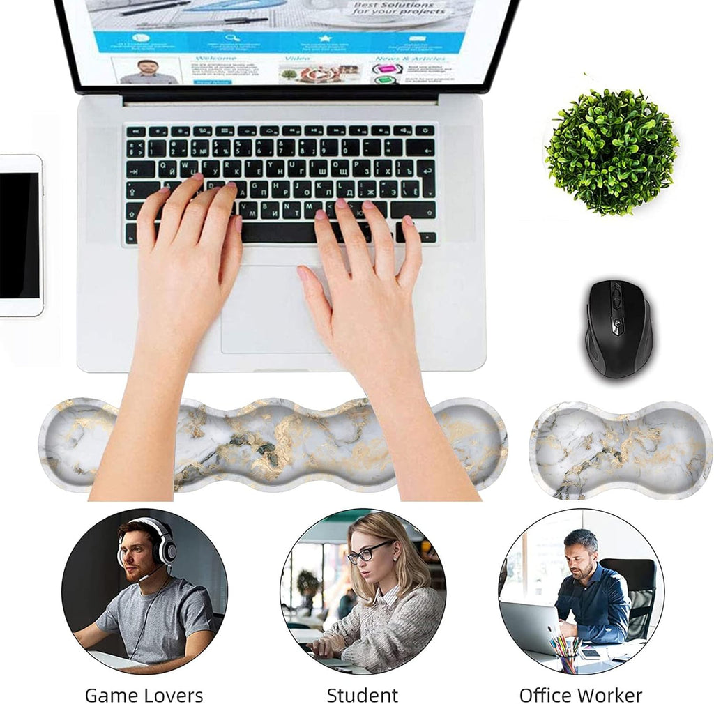 Keyboard Wrist Rest and Mouse Pad Wrist Support Set
