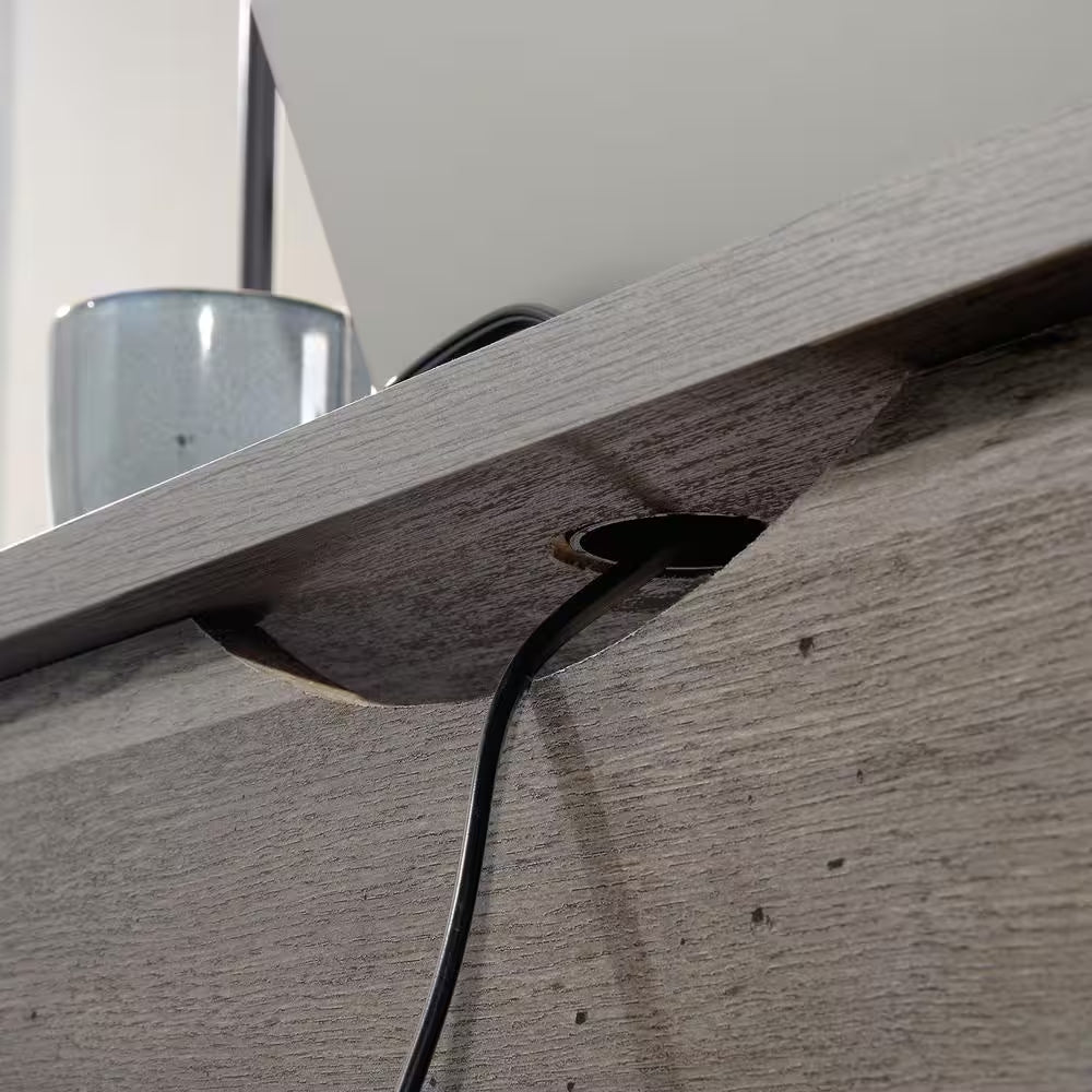 Cottage Road 65.118 In. Mystic Oak Engineered Wood L-Shaped Desk