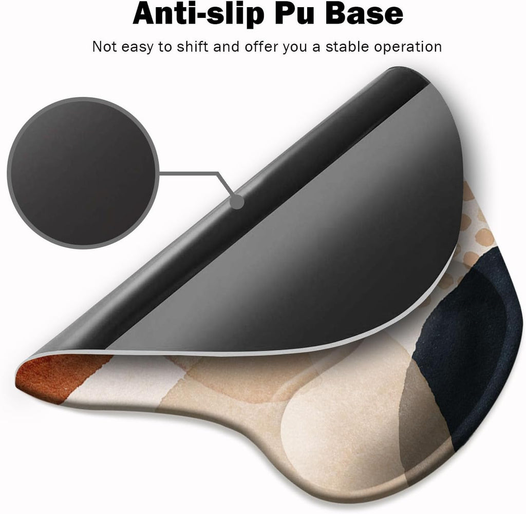 Ergonomic Mouse Pad with Wrist Support and Coaster