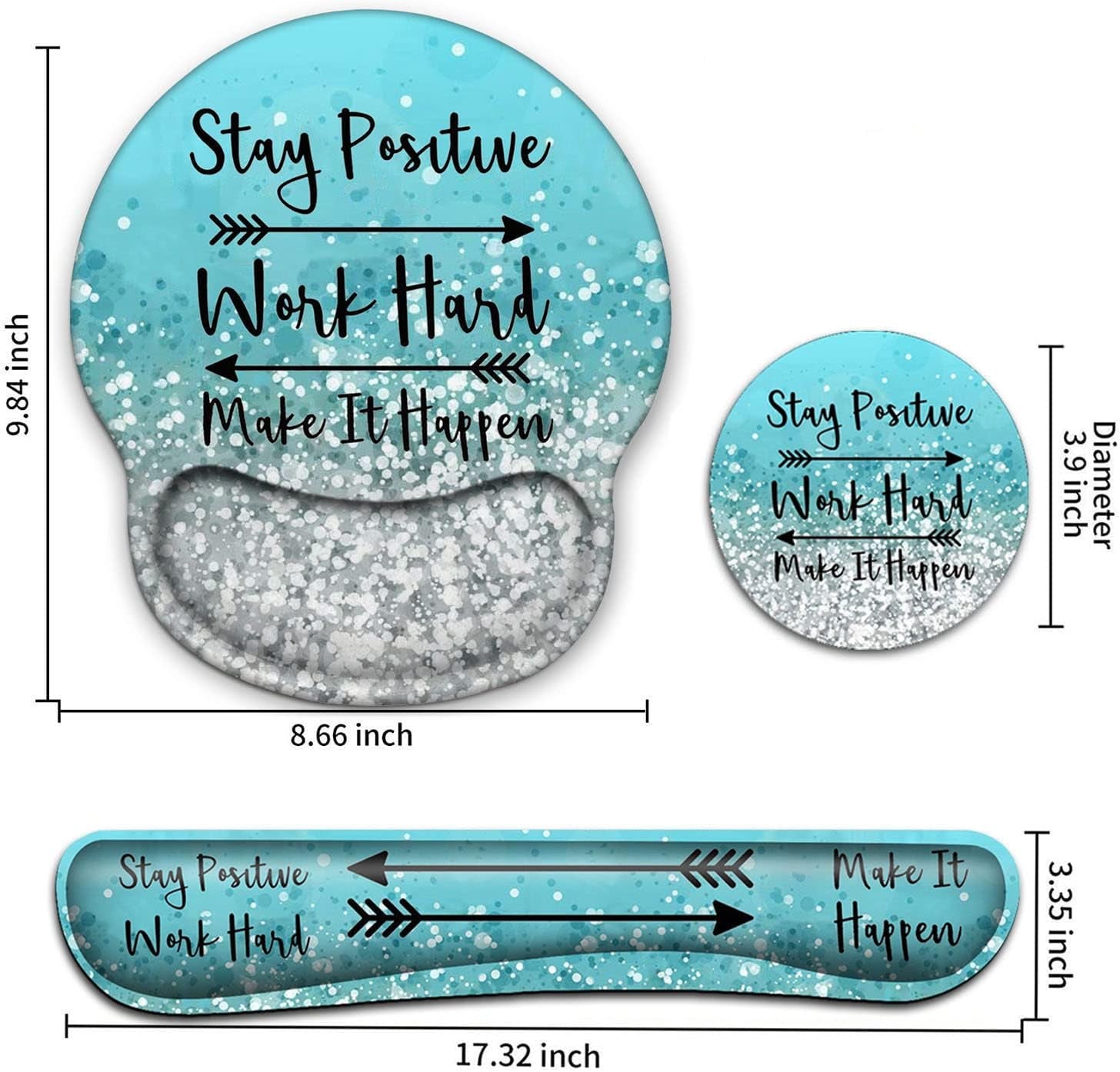 Keyboard Wrist Rest and Mouse Pad with Wrist Support