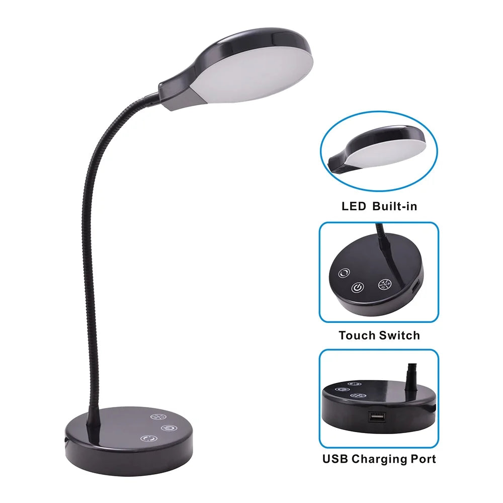 LED Modern Dimmable Adjustable Touch Sensor Desk Lamp