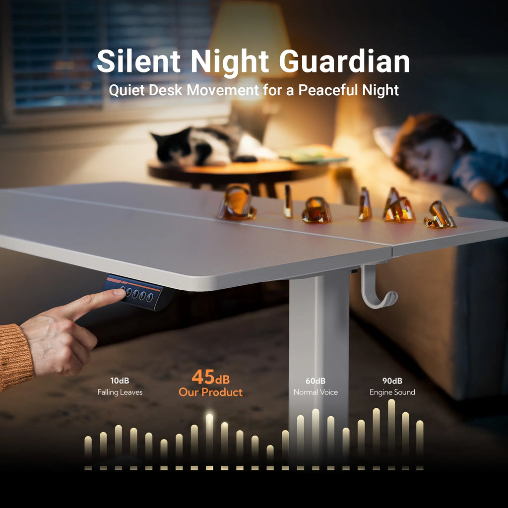 Electric Standing Desk, 63 Inch Adjustable Height Stand up Work Desk