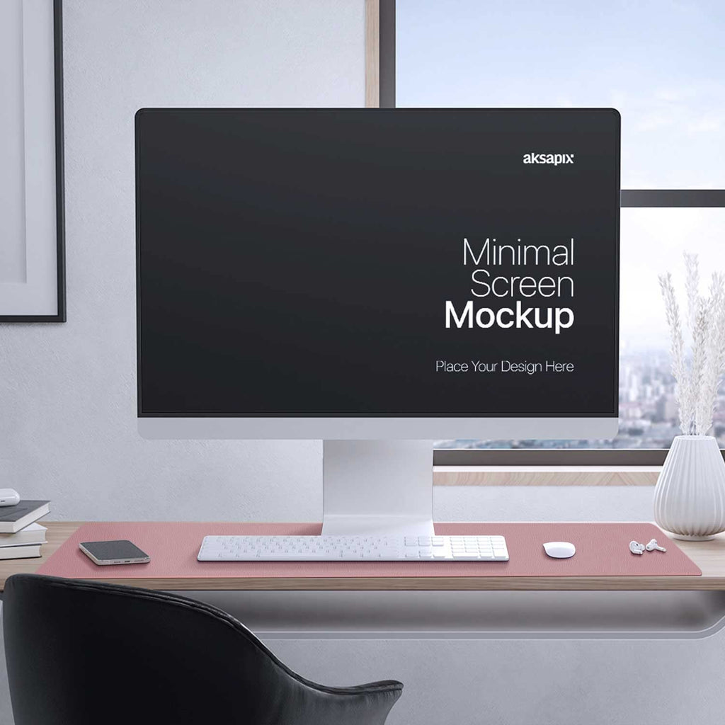 Double-Sided PU Leather Desk Pad - Non-Slip Large Mouse Pad & Desk Mat for Office