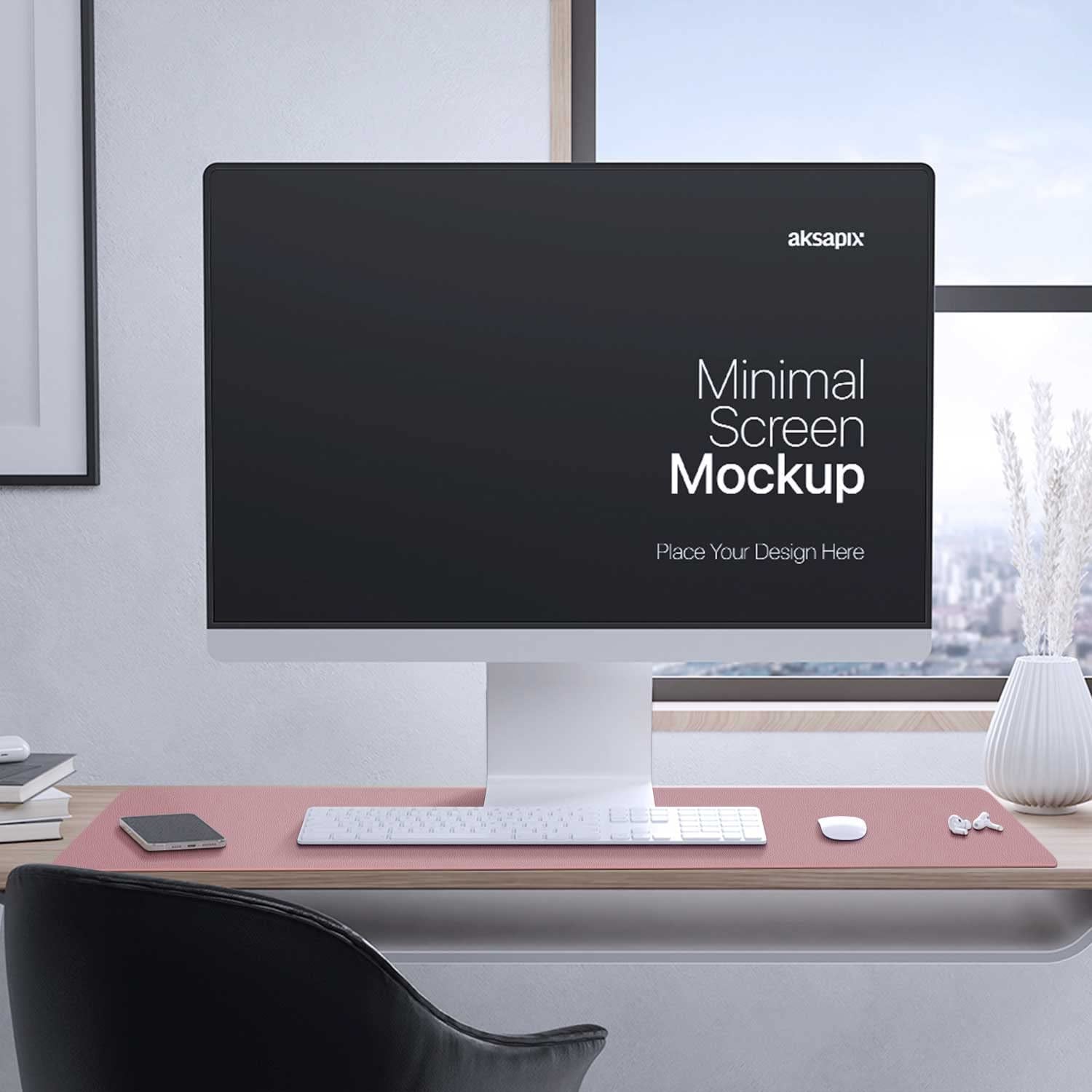 Double-Sided PU Leather Desk Pad - Non-Slip Large Mouse Pad & Desk Mat for Office