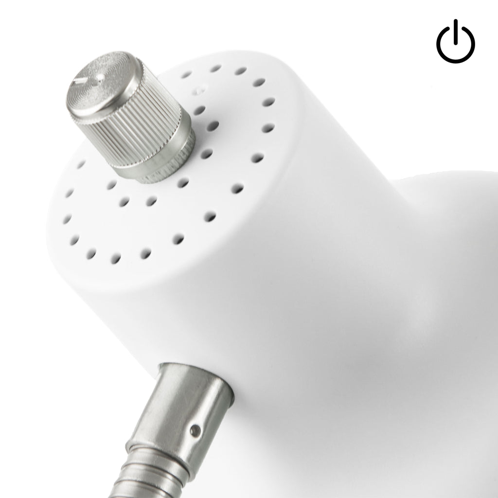 17" LED Catch-All Base & AC Outlet Adjustable Flexible Desk Lamp