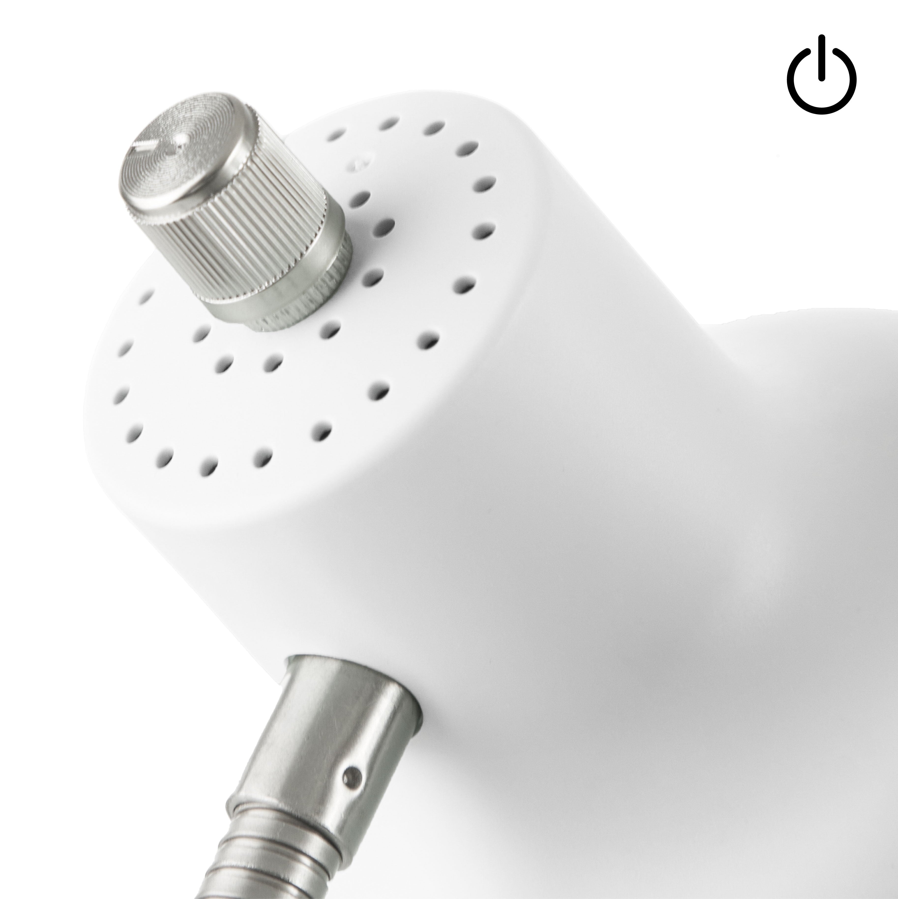 17" LED Catch-All Base & AC Outlet Adjustable Flexible Desk Lamp